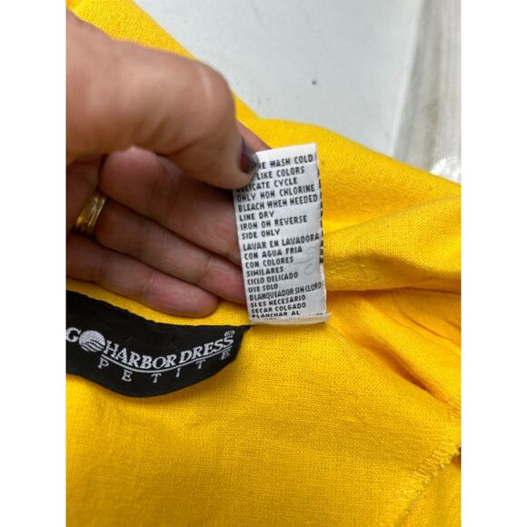 Sag Harbor 2 Piece Outfit Shacket And Tank Dress 10 P Linen Blend Flower Buttons - Picture 12 of 16